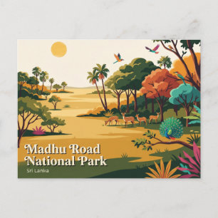 Madhu Road Nationalpark Sri Lanka Postkarte