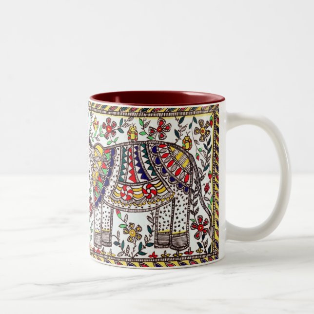 Madhubani a inspiré la tasse de thé (Droit)