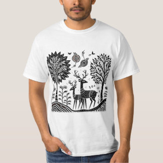 Madhubani-Hirsch T-Shirt
