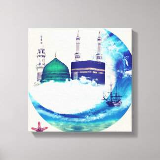 Madina mecca Art de la toile islamique conception 