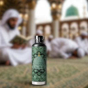 Madinah Rawdah-Teppich & Grüne Kuppel Masjid Trinkflasche