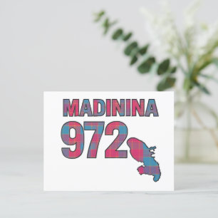 Madinina 972 - Stolz von Martinique Madras Postkarte