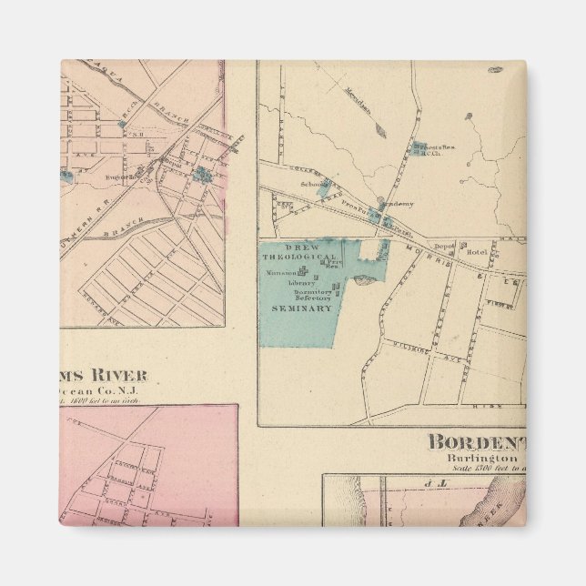 Madison, Bordentown, NJ Magnet (Vorne)