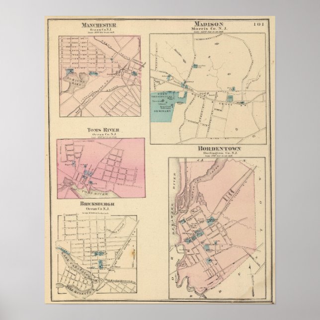 Madison, Bordentown, NJ Poster (Vorne)