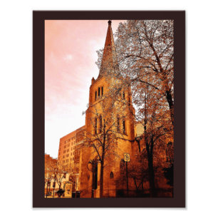 Madison Church on Hauptstadt Square Fotodruck