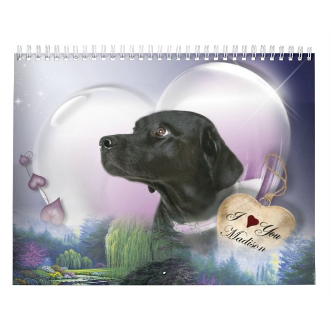 Madison das schwarze Labrador Kalender (Titelbild)