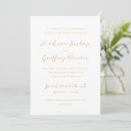 Madison Earthy Neutral Elegant Wedding Einladung