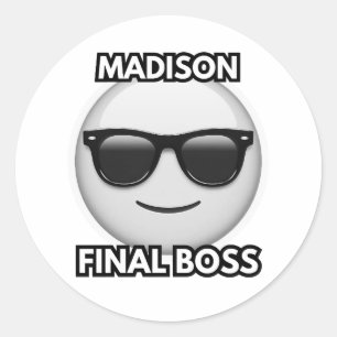 Madison Endgegner Cooles Emoji Aufkleber