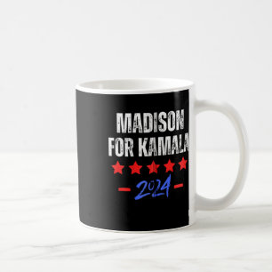 Madison for Kamala 2024 CNC Kamala Harris Supporte Kaffeetasse