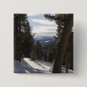 Madison Mountains im Winter in Montana Button
