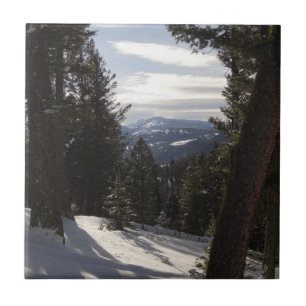 Madison Mountains im Winter in Montana Fliese