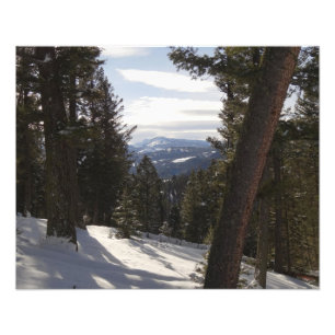 Madison Mountains im Winter in Montana Fotodruck