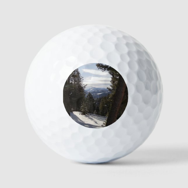 Madison Mountains im Winter in Montana Golfball (Vorderseite)