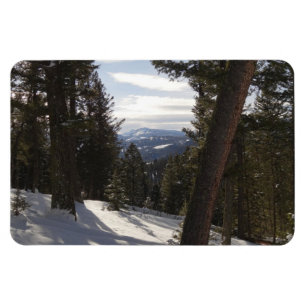 Madison Mountains im Winter in Montana Magnet