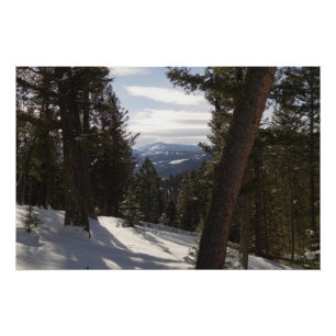 Madison Mountains im Winter in Montana Poster