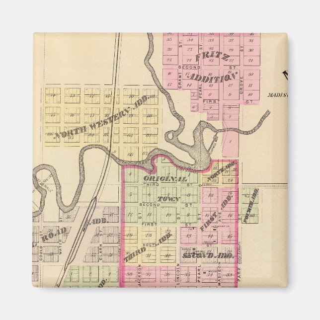 Madison, Nebraska Magnet (Vorne)