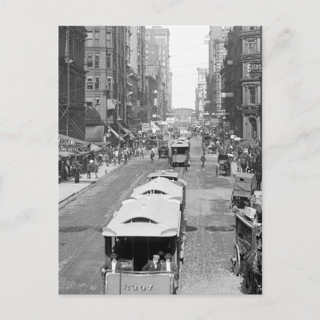 Madison Street, Chicago, 1900 Postkarte (Vorderseite)