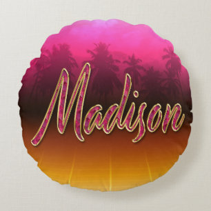 Madison Vorname Name golden pink Kissen