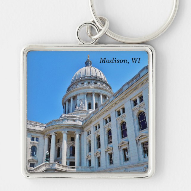 Madison, WI Schlüsselanhänger (Vorne)