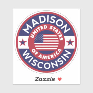 MADISON, Wisconsin Aufkleber