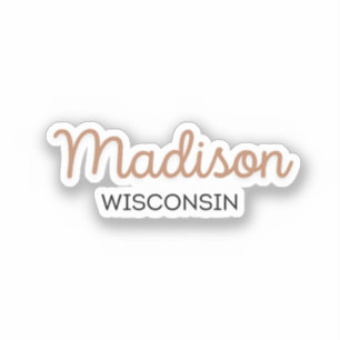 Madison Wisconsin  Aufkleber