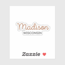 Madison Wisconsin Aufkleber