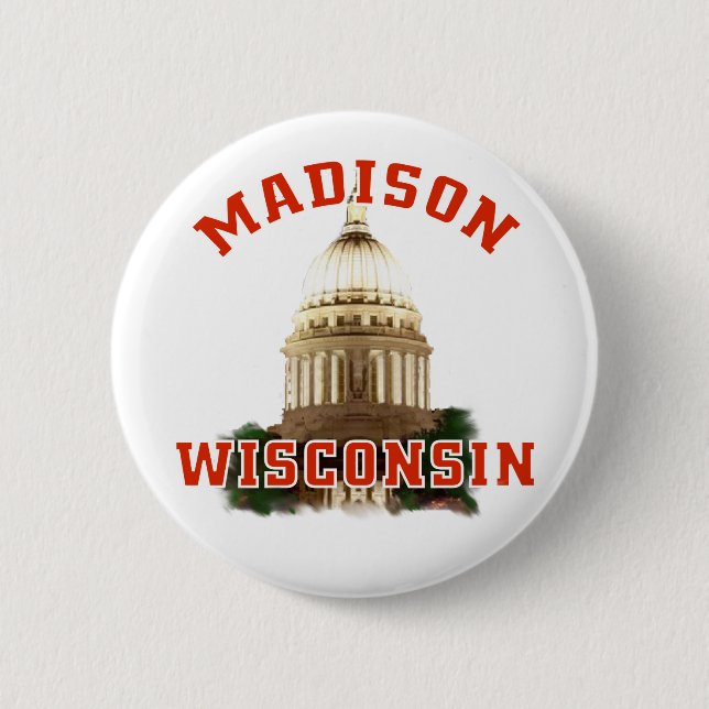 Madison, Wisconsin Button (Vorderseite)