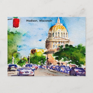 Madison, Wisconsin das Capitol Vintage Postkarte