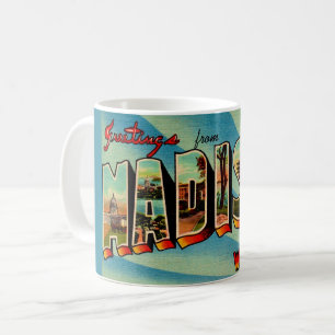 Madison Wisconsin Grußpostkarte Kaffeetasse