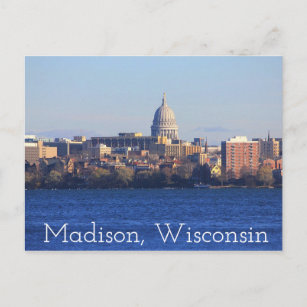 Madison Wisconsin - Hauptstadt Postcard Postkarte