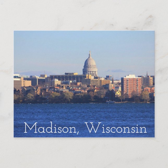 Madison Wisconsin - Hauptstadt Postcard Postkarte (Vorderseite)