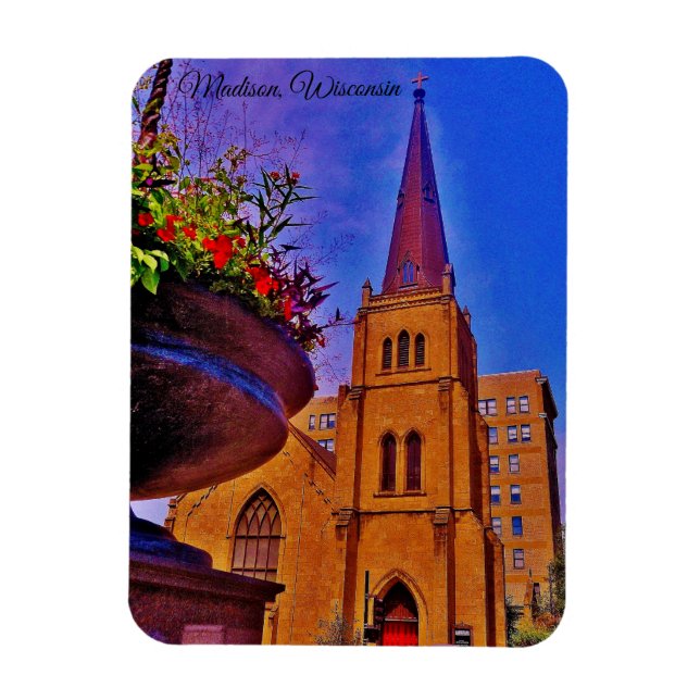 Madison, Wisconsin Magnet (Vertikal)