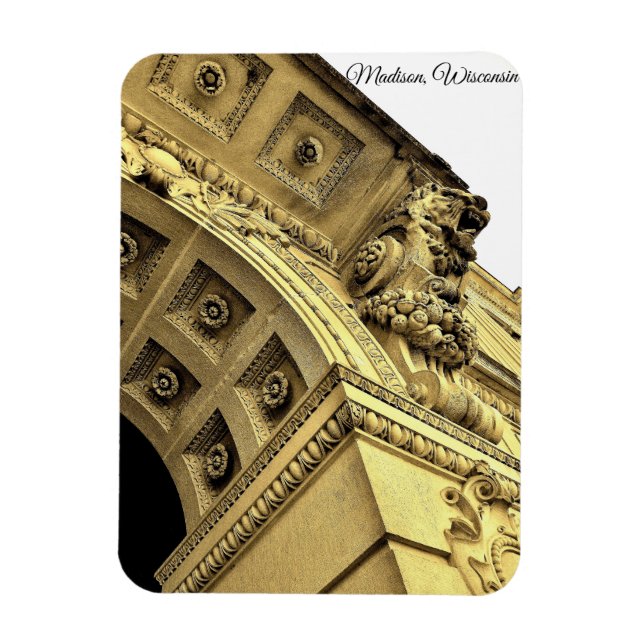 Madison, Wisconsin Magnet (Vertikal)