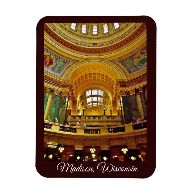 Madison, Wisconsin Magnet (Vertikal)