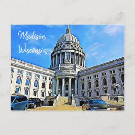 Madison, Wisconsin Postcard Die Hauptstadt Postkarte