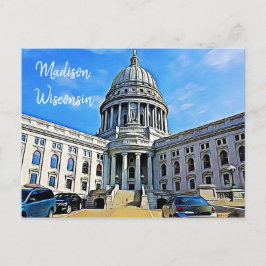 Madison, Wisconsin Postcard Die Hauptstadt Postkarte