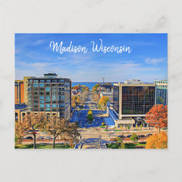 Madison, Wisconsin, Sky View Postkarte