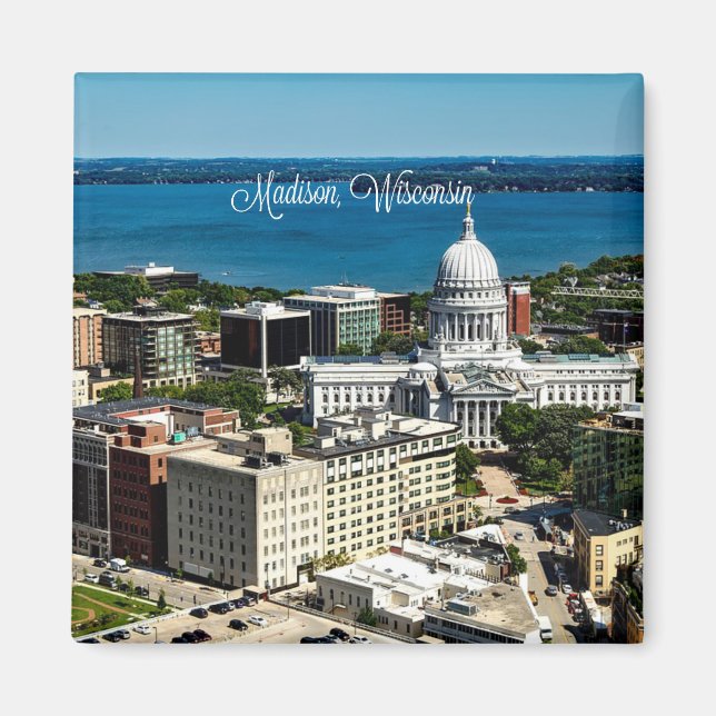 Madison, Wisconsin Skyline Magnet (Vorne)