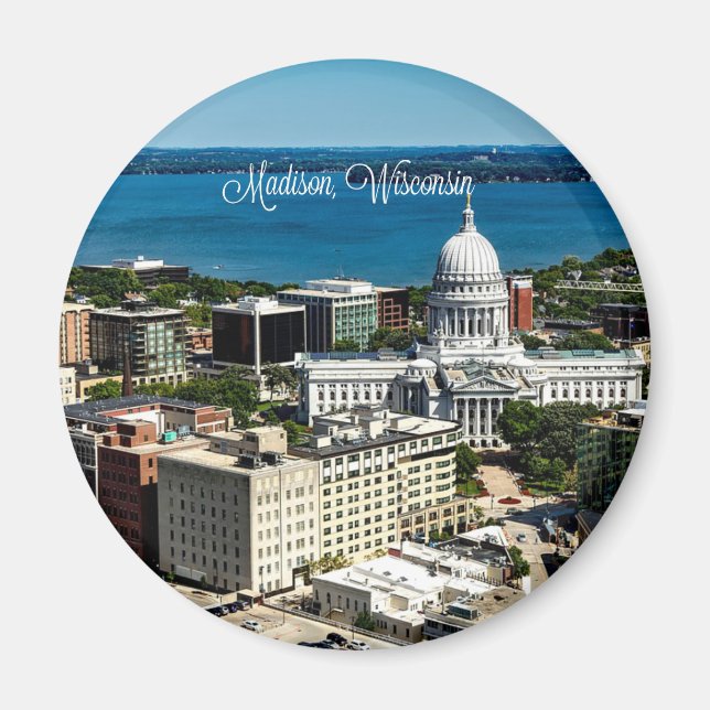 Madison, Wisconsin Skyline Magnet (Vorne)