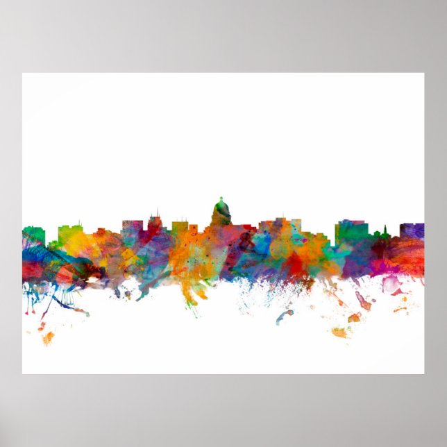 Madison Wisconsin Skyline Poster (Vorne)