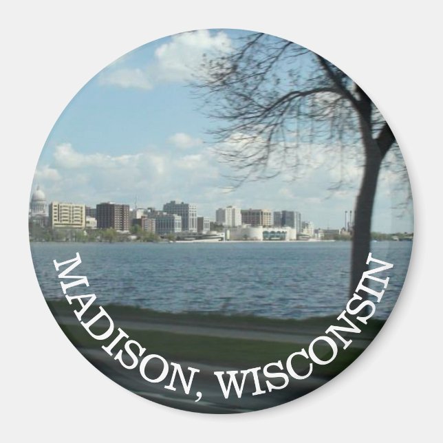 Madison, Wisconsin Souvenir Magnet (Vorne)
