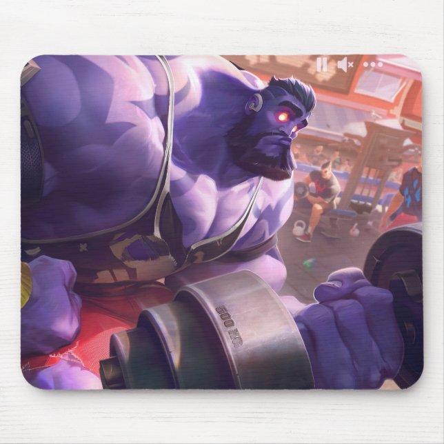 Madman Gaming Mousepad | Power Lifter Theme Art (Vorne)