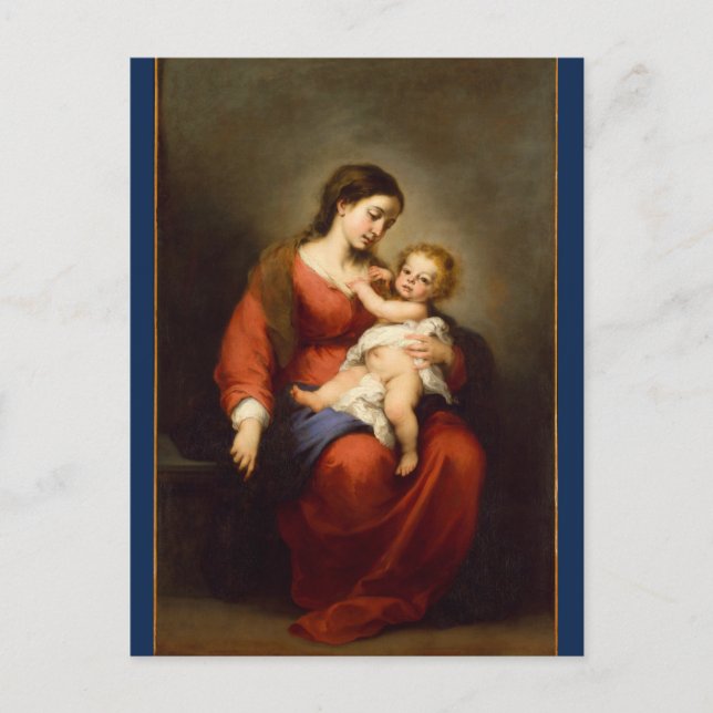 Madone et Enfant en gloire ... Carte postale (Devant)