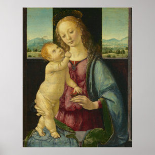 Madone et Enfant - Lorenzo Credi Affiche d'art fin