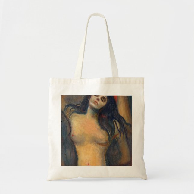 Madonna 1894 von Edvard Munch Tragetasche (Vorne)