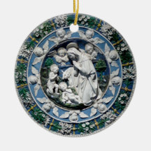 Madonna Adoring by Della Robbia