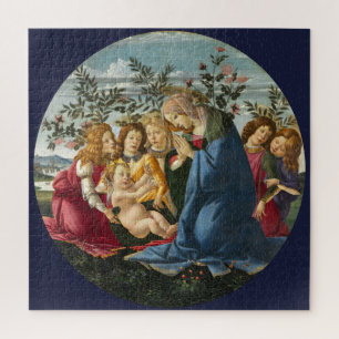 Madonna Adoring the Child mit 5 Engeln Botticelli
