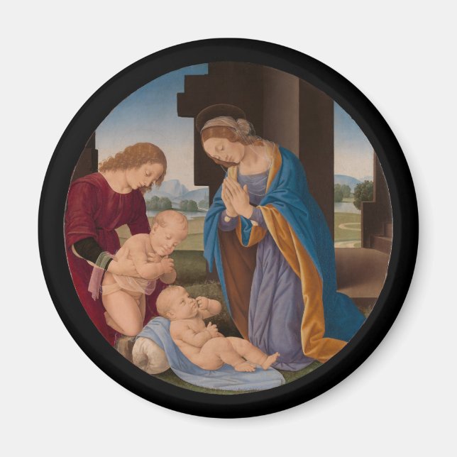 Madonna Adoring the Child with the Säugling Magnet (Vorne)