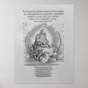 Madonna als stillende Mutter und göttliches Sein Poster