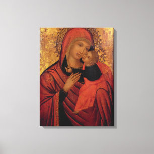 Madonna and Child, c.1650 (Panel) Leinwanddruck
